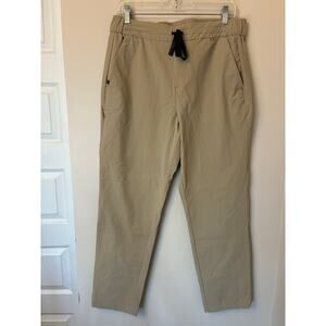 FIGS PRO Skinny Tapered Scrub Trouser Pants Twill Tan Women's Large